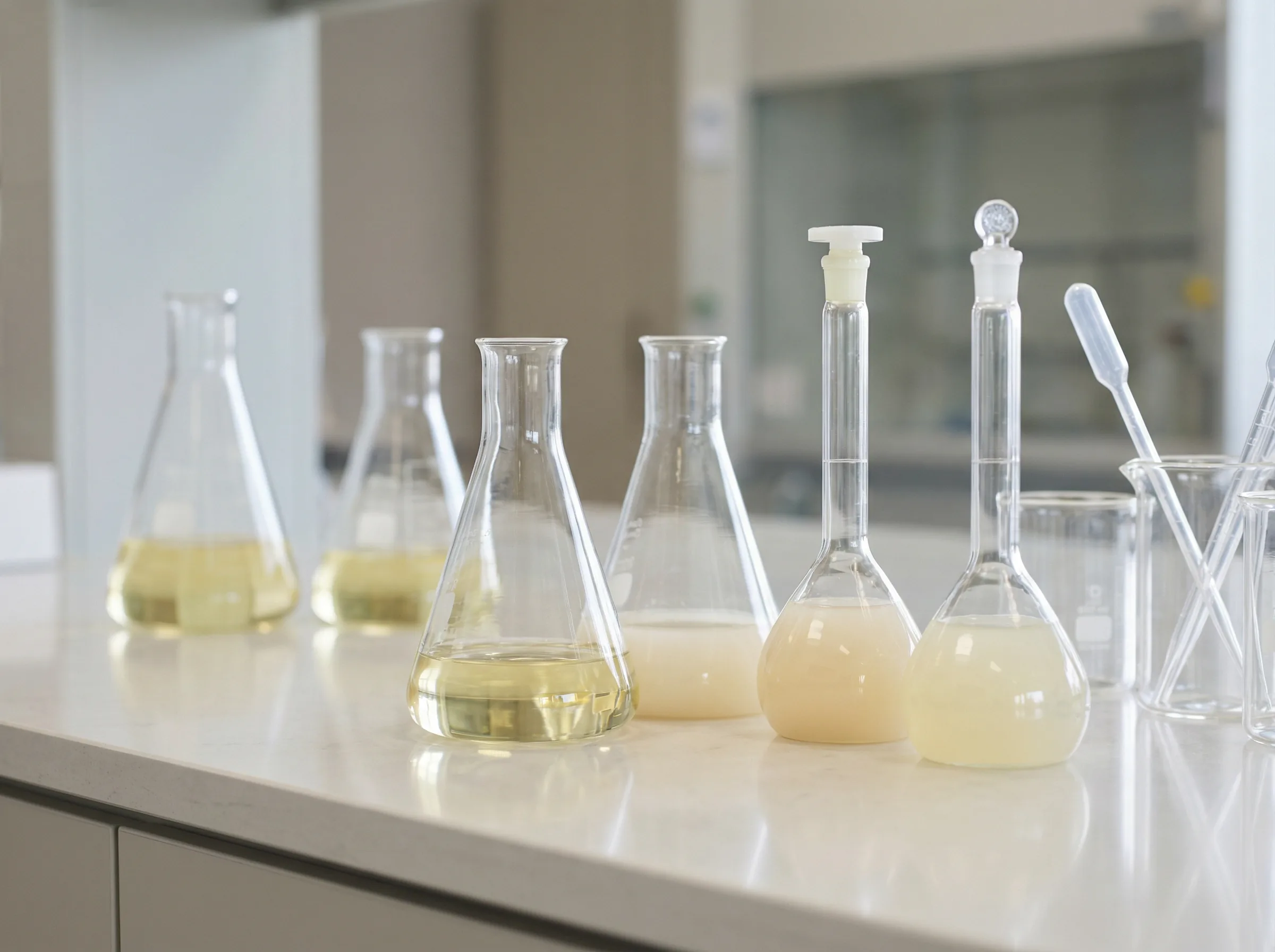 Растворы и концентрации в колбах 800x600